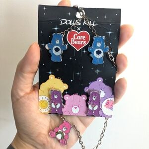 Dolls Kill x Care Bears Necklace and Earrings